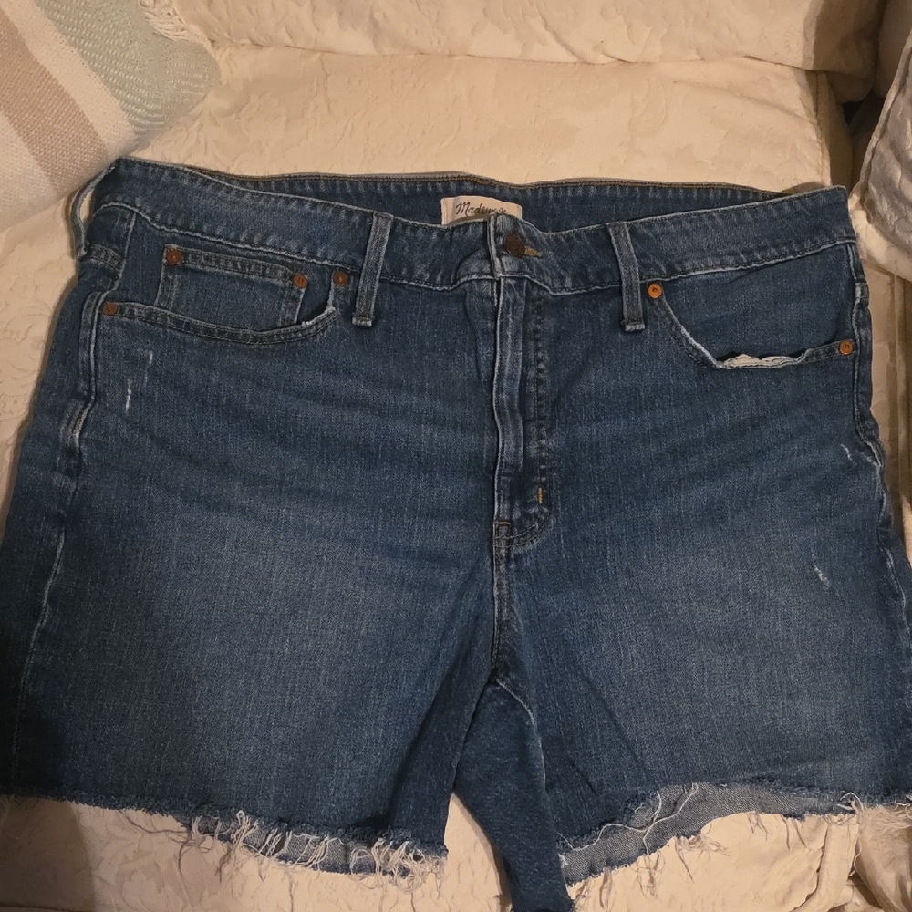 Madewell Classic Blue Denim Shorts